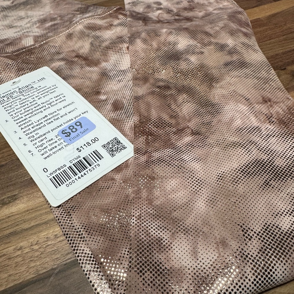 Lululemon align HR pant 25” shine
